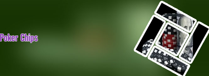 Black and white poker chip