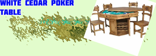 Rustic poker table